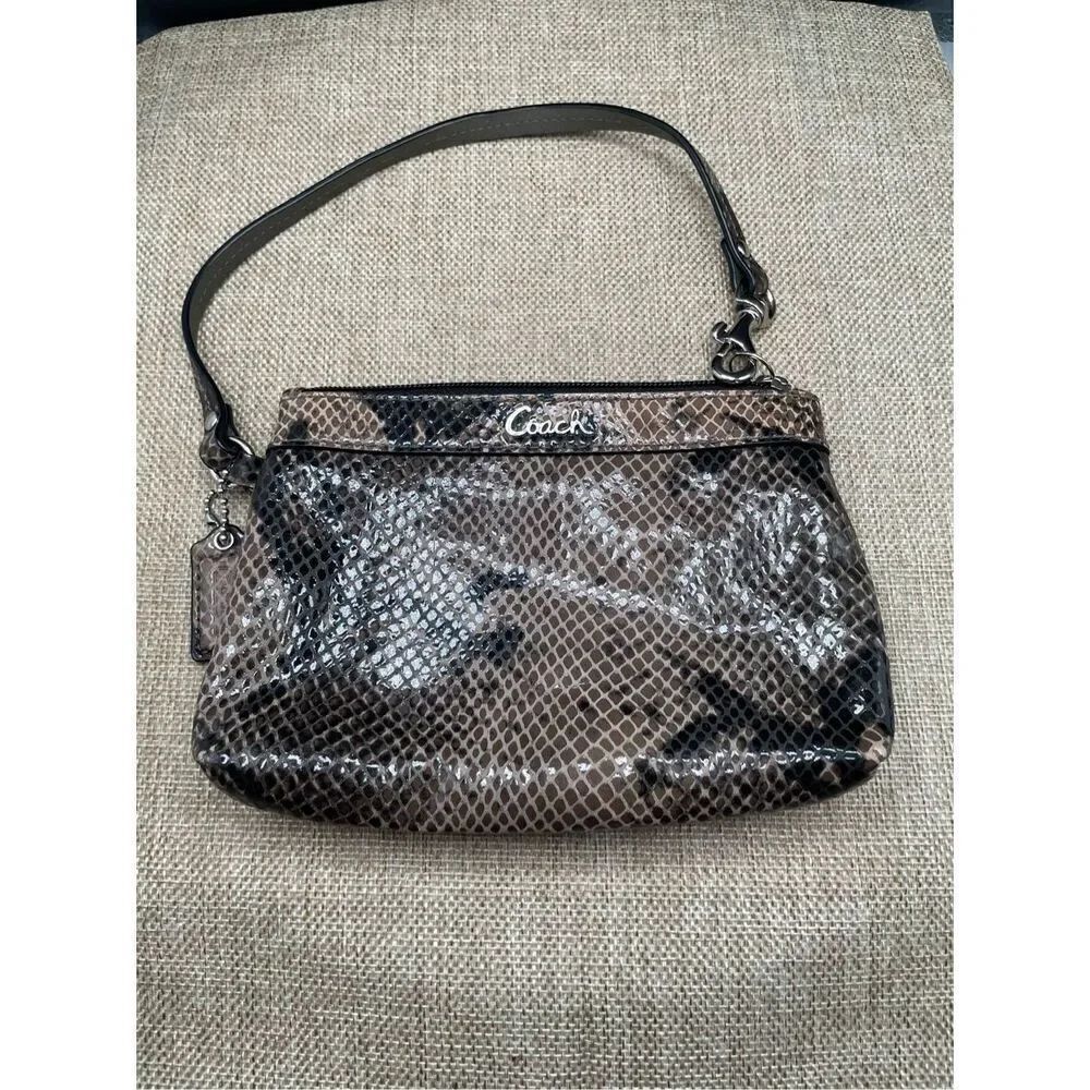 Coach Snake Print Wristlet - Picture 14 of 15
